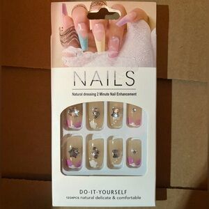 Press On Nails with Rhinestones